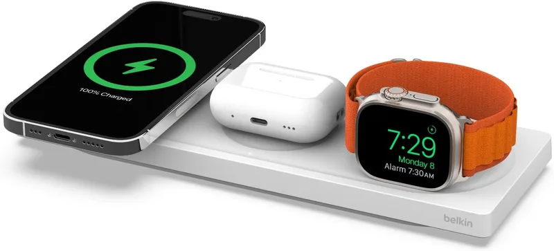 Belkin BoostCharge Pro 3-in-1 Wireless Charging Pad with MagSafe