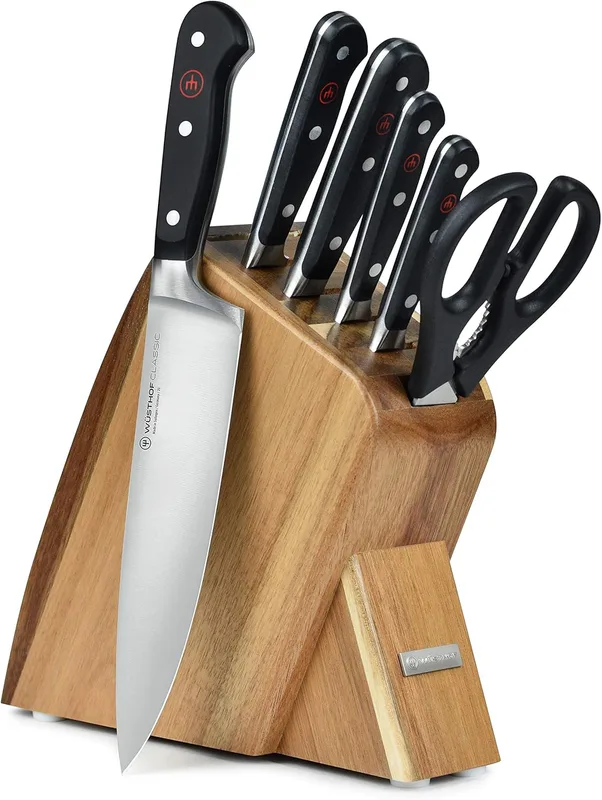 Wüsthof Classic 7-Piece Slim Knife Block Set